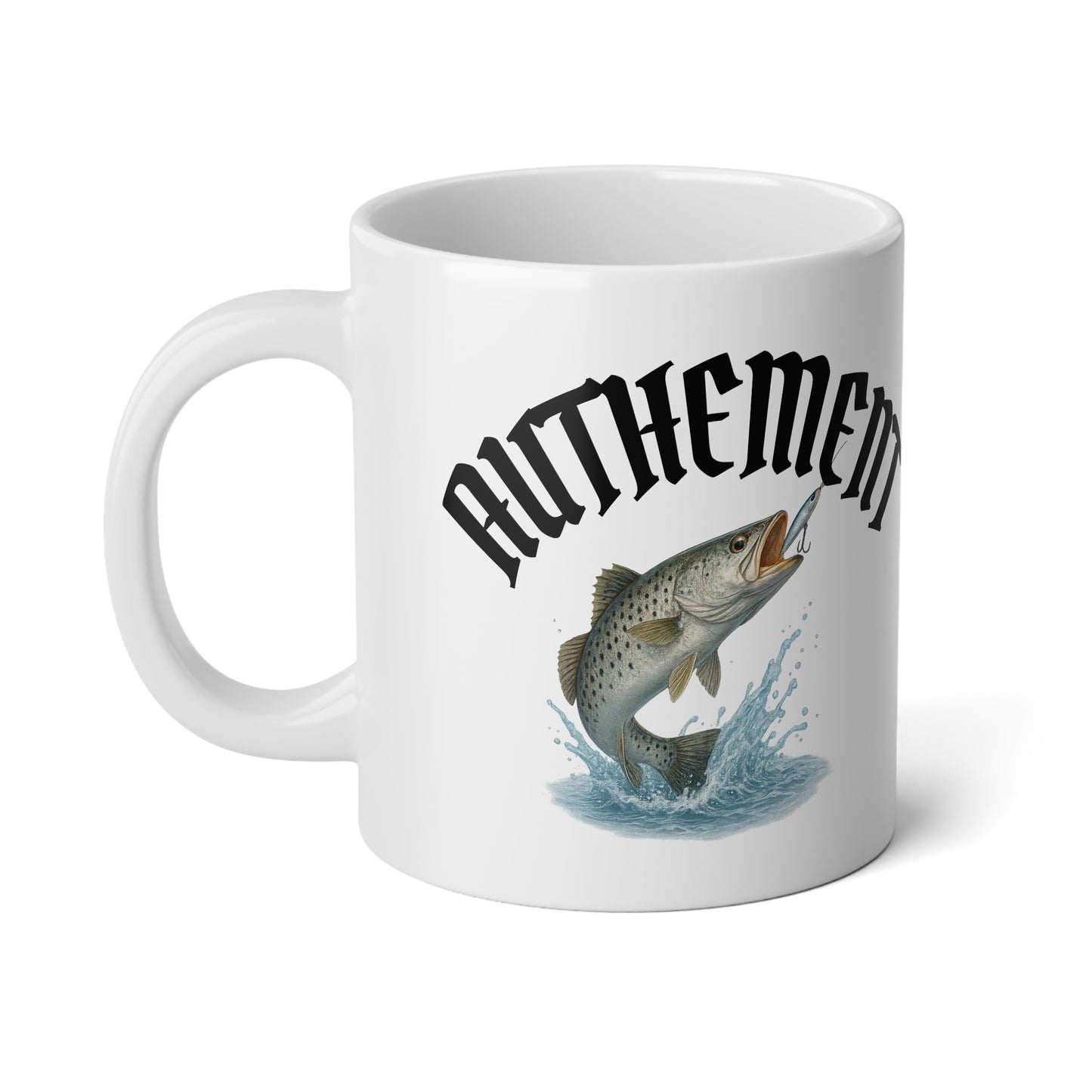 20oz Jumbo Coffee Mug — 'Authement' Speckeled Trout mug