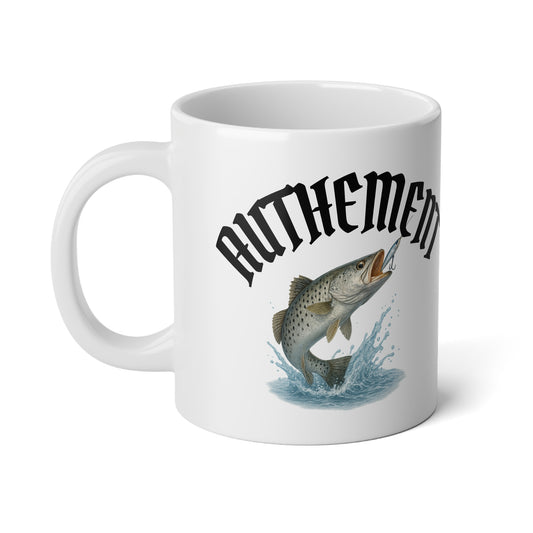 20oz Jumbo Coffee Mug — 'Authement' Speckeled Trout mug