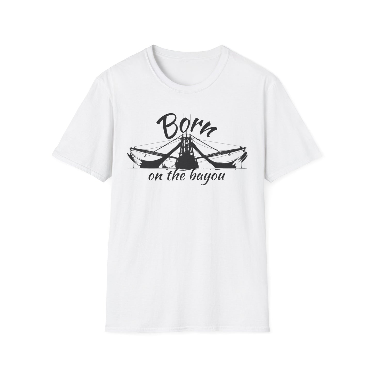 Born on the Bayou T-Shirt — Cajun Louisiana Swamp Pride Tee