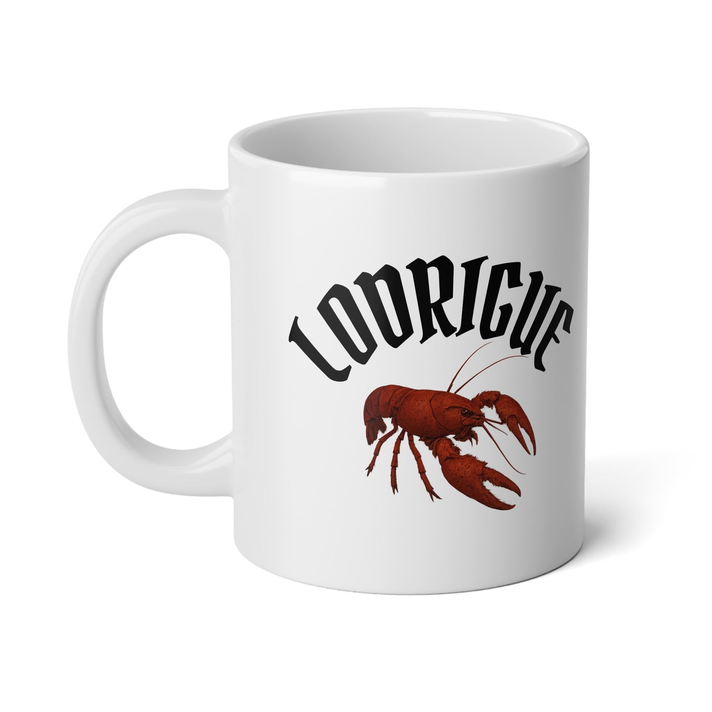 20oz.- Jumbo Coffee Mug — 'Lodrigue' crawfish mug