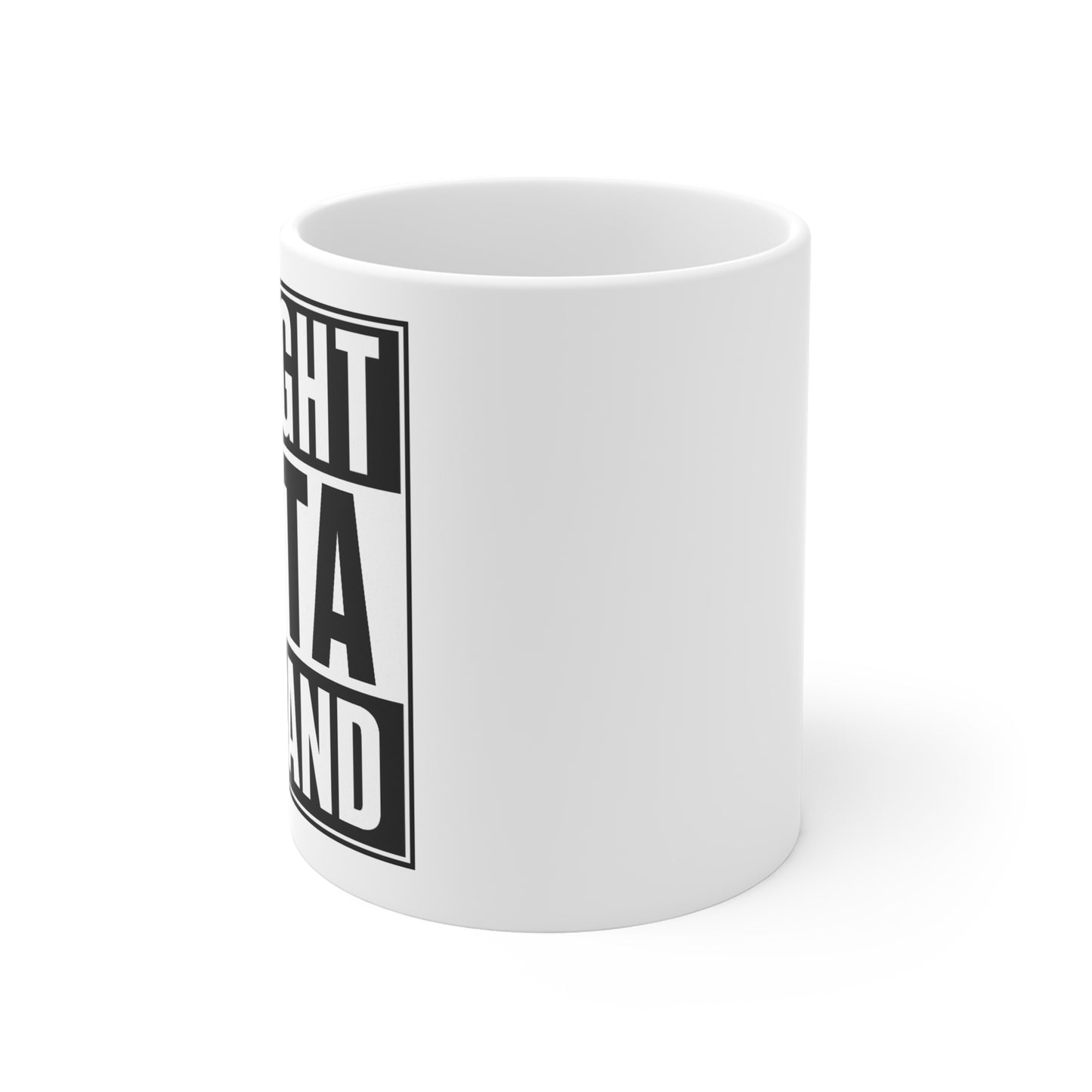 Straight Outta Raceland Mug | Funny Coffee Cup | Gift for Car Enthusiasts, Birthdays, Father's Day, Graduation