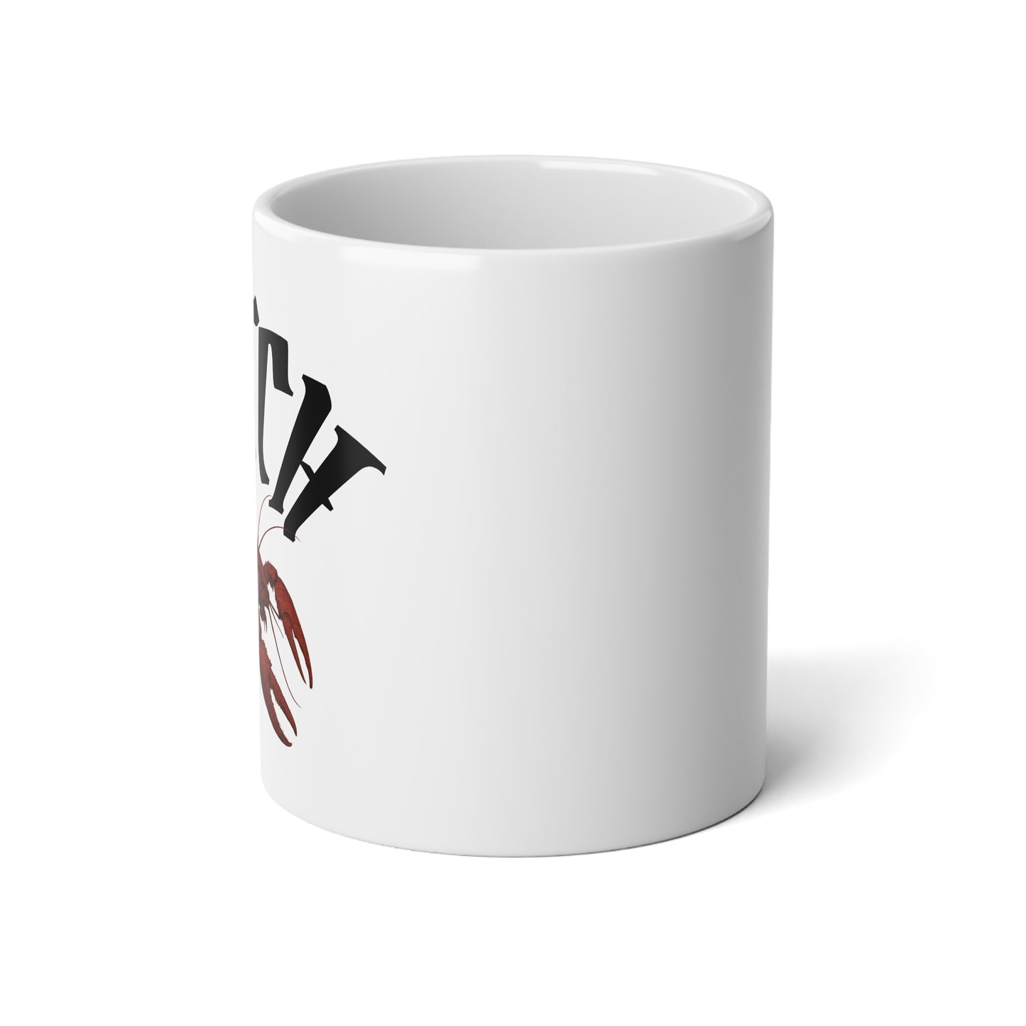 20oz Jumbo Coffee Mug — 'Fitch' crawfish mug