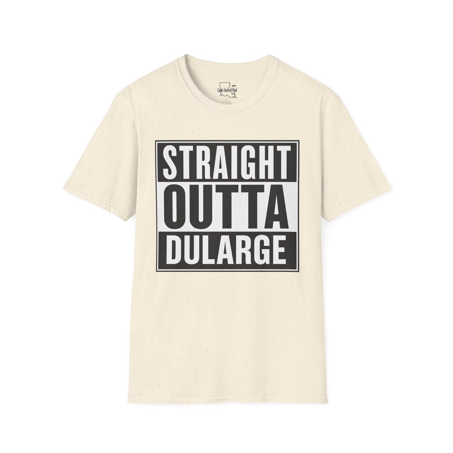 Straight Outta Dularge Unisex Softstyle T-Shirt, Casual Wear, Gift for Him/Her, Streetwear, Trendy Graphic Tee