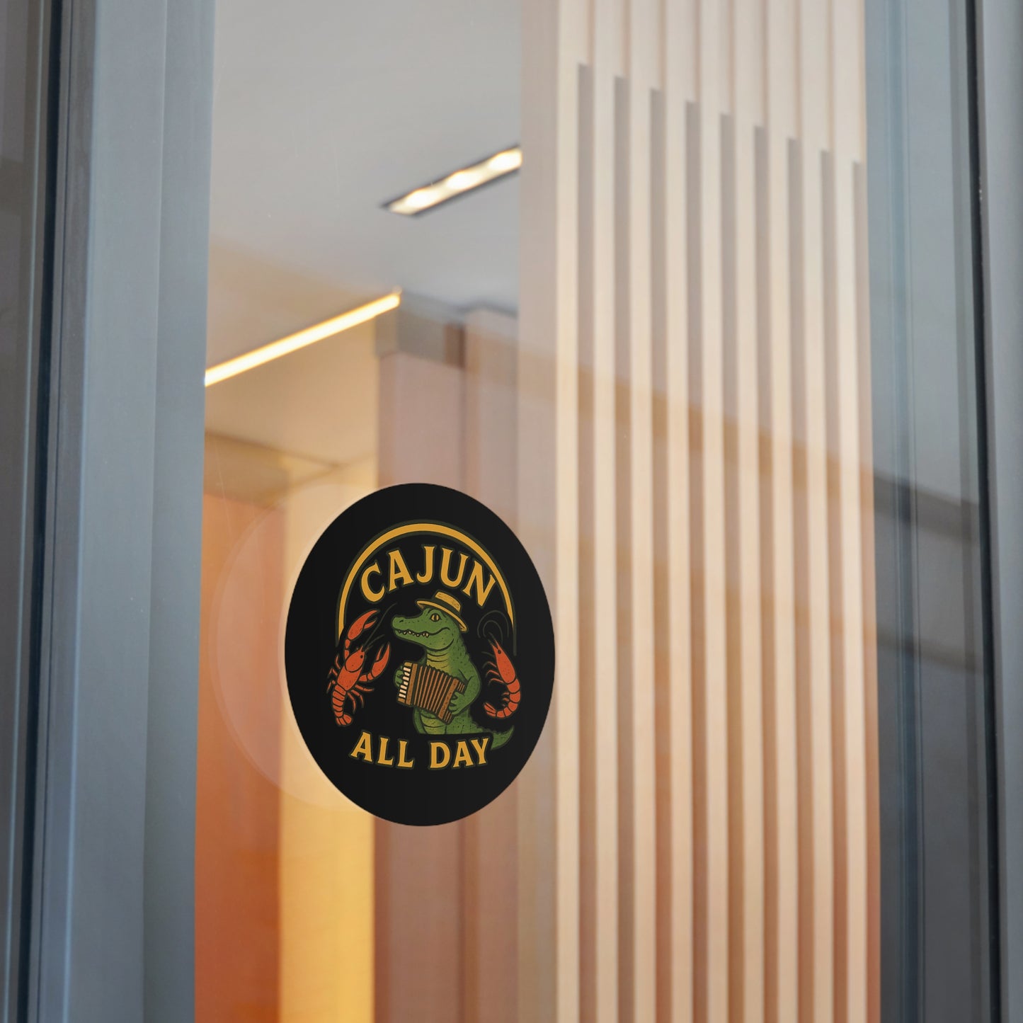 Cajun All Day Vinyl Stickers - Fun Decor, Louisiana Pride, Gift for Foodie, Party Favor, Customizable Stickers