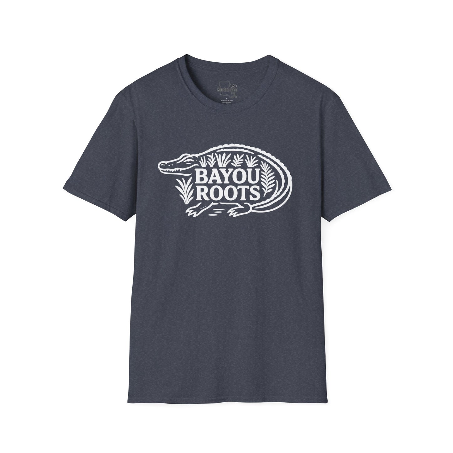 Bayou Roots Unisex Softstyle T-Shirt - Casual Wear, Gift for Nature Lovers, Louisiana Style Tee, Outdoorsy Apparel, Eco-Friendly Fashion